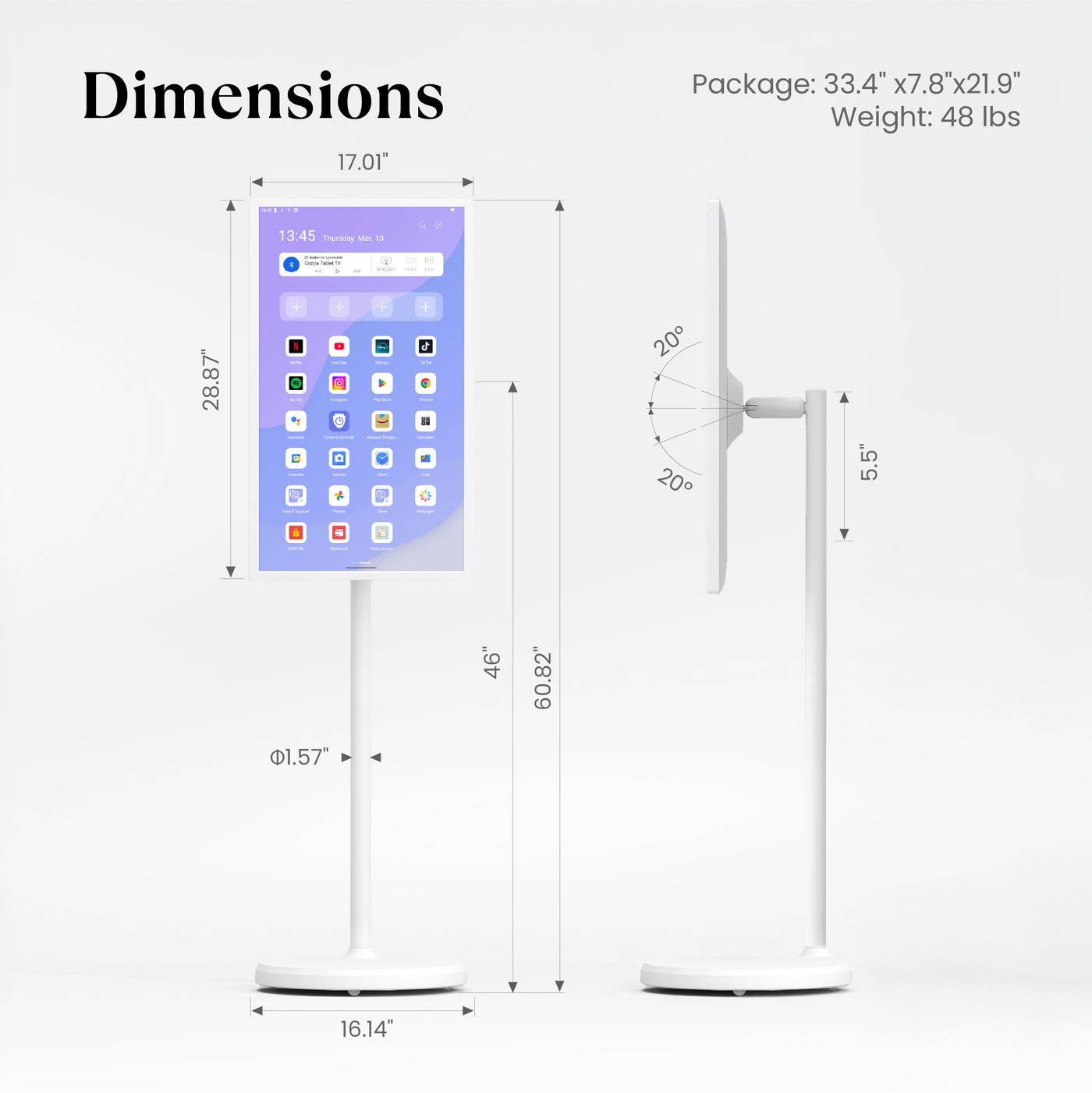 Cozyla Tablet TV